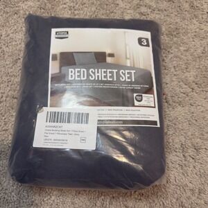 Utopia Bedding Twin Sheet‎ Set 3 Piece Grey Brushed Microfiber UB0276